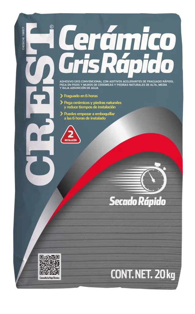 Crest Cerámico Gris Rápido